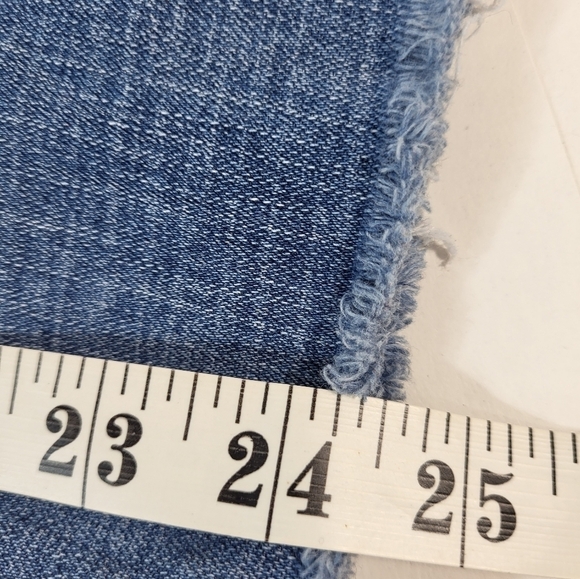 Levi's 711 Skinny Distressed Blue Denim Jeans - Picture 3 of 8